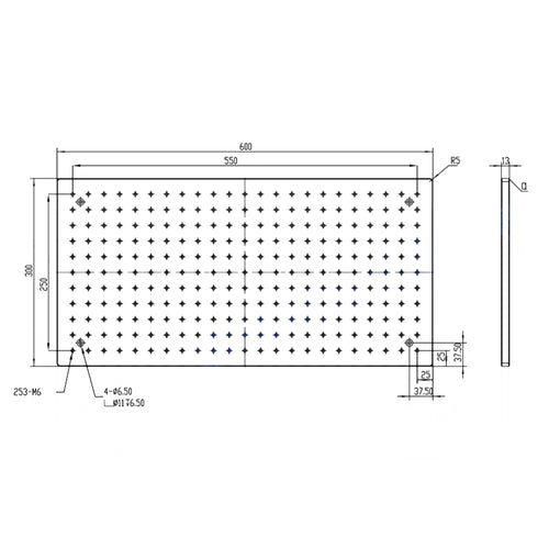$149, 300x600mm, High Precision Aluminum Optical Breadboards,Grid Fixture Plates,M6 Thread, Broad applications,Customizable