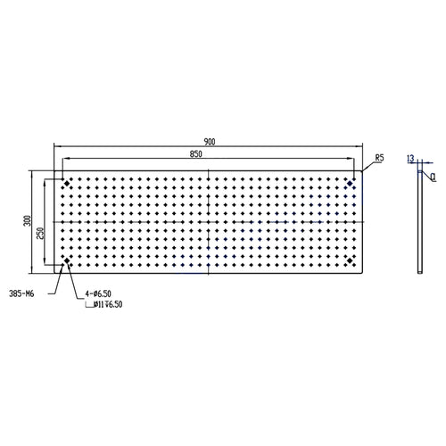 $236, 300x900mm, High Precision Aluminum Optical Breadboards,Grid Fixture Plates,M6 Thread, Broad applications,Customizable