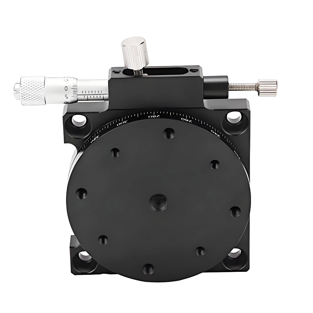 Dia 60mm Manual Rotary Stages, Micrometer Head, High Precision Rotation Platform for Optical Experiments
