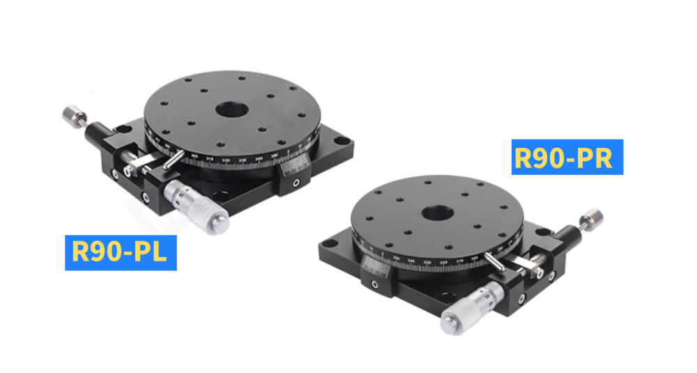 Dia 90mm Manual Rotary Stage, Micrometer Head, High Precision Rotation Platform for Optical Experiments